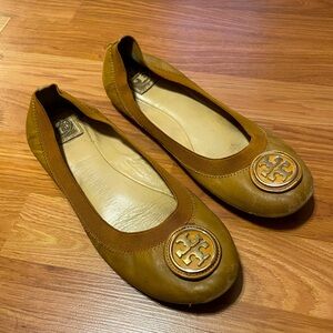 Tory Burch Brown Emblem Flats